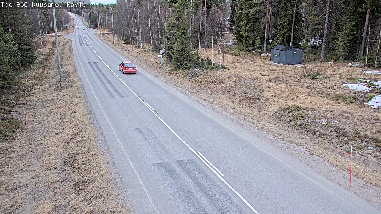 Weather Camera Image Väg 950 Kuusamo, Käylä, Kuusamo, Pohjois-Pohjanmaa