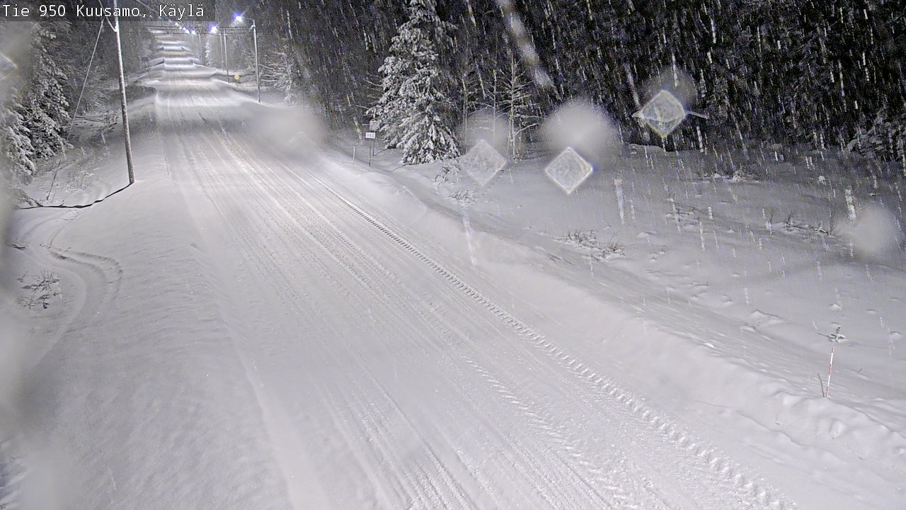 Weather Camera Image Väg 950 Kuusamo, Käylä, Kuusamo, Pohjois-Pohjanmaa