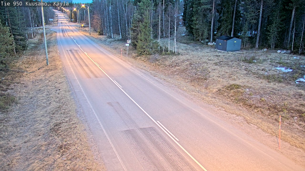 Weather Camera Image Väg 950 Kuusamo, Käylä, Kuusamo, Pohjois-Pohjanmaa