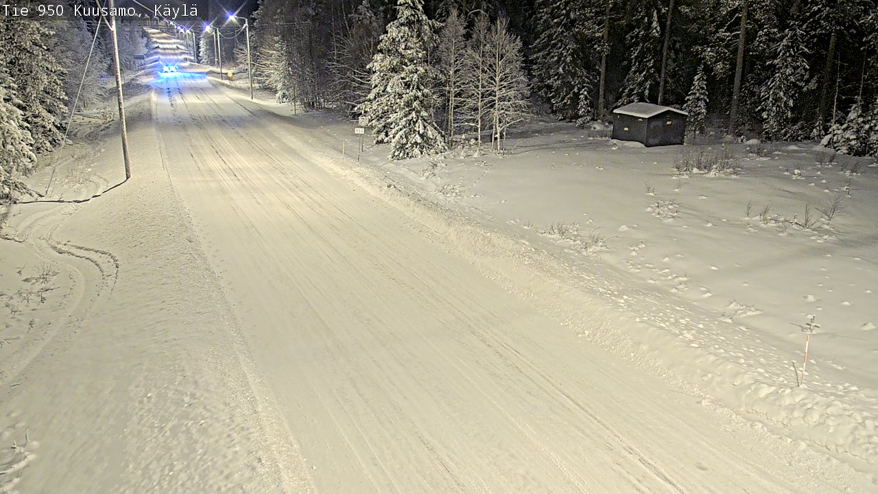 Weather Camera Image Väg 950 Kuusamo, Käylä, Kuusamo, Pohjois-Pohjanmaa