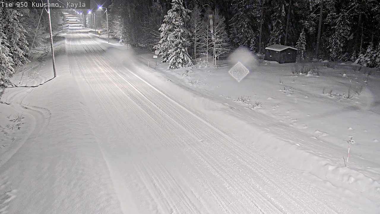 Weather Camera Image Väg 950 Kuusamo, Käylä, Kuusamo, Pohjois-Pohjanmaa