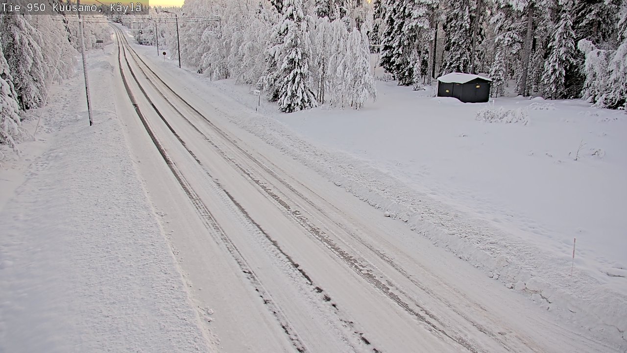 Weather Camera Image Road 950 Kuusamo, Käylä, Kuusamo, Pohjois-Pohjanmaa