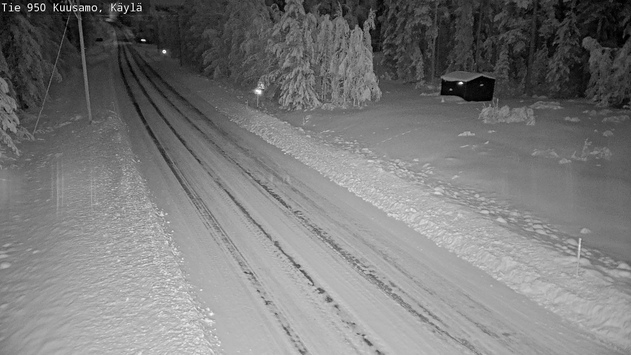 Weather Camera Image Väg 950 Kuusamo, Käylä, Kuusamo, Pohjois-Pohjanmaa