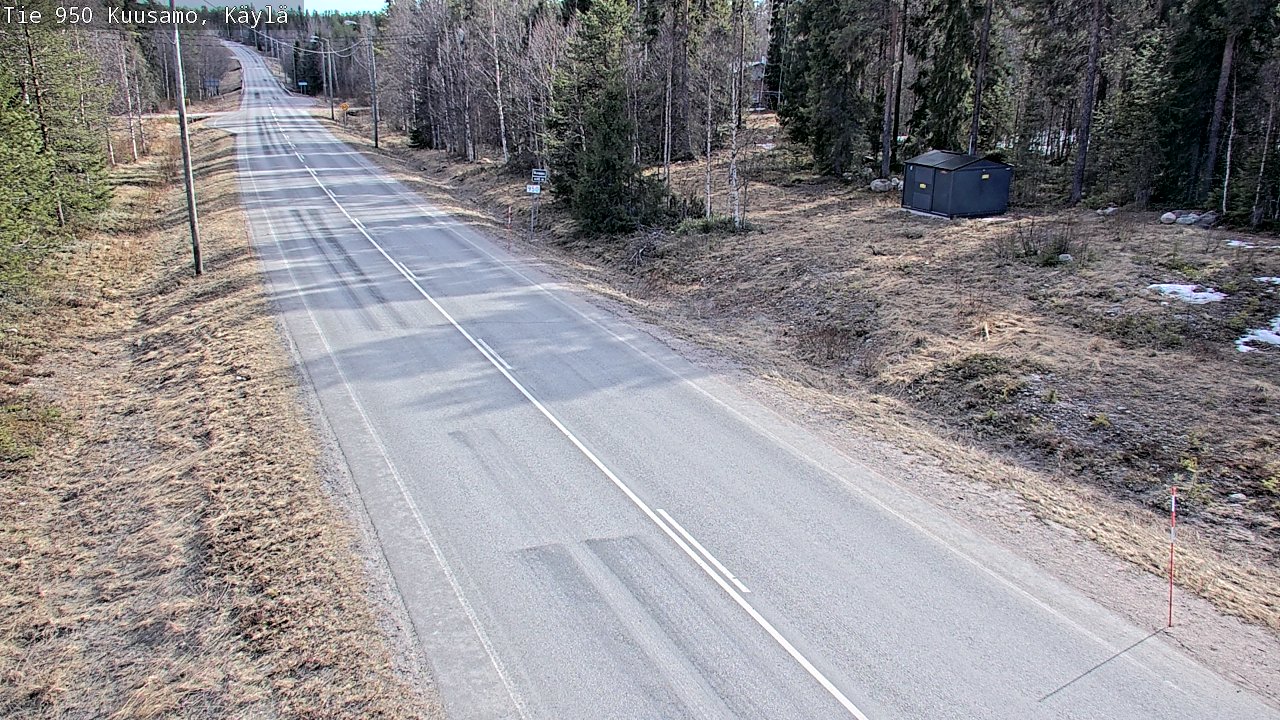Weather Camera Image Väg 950 Kuusamo, Käylä, Kuusamo, Pohjois-Pohjanmaa