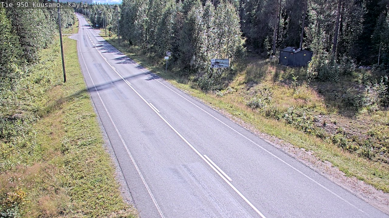 Weather Camera Image Väg 950 Kuusamo, Käylä, Kuusamo, Pohjois-Pohjanmaa