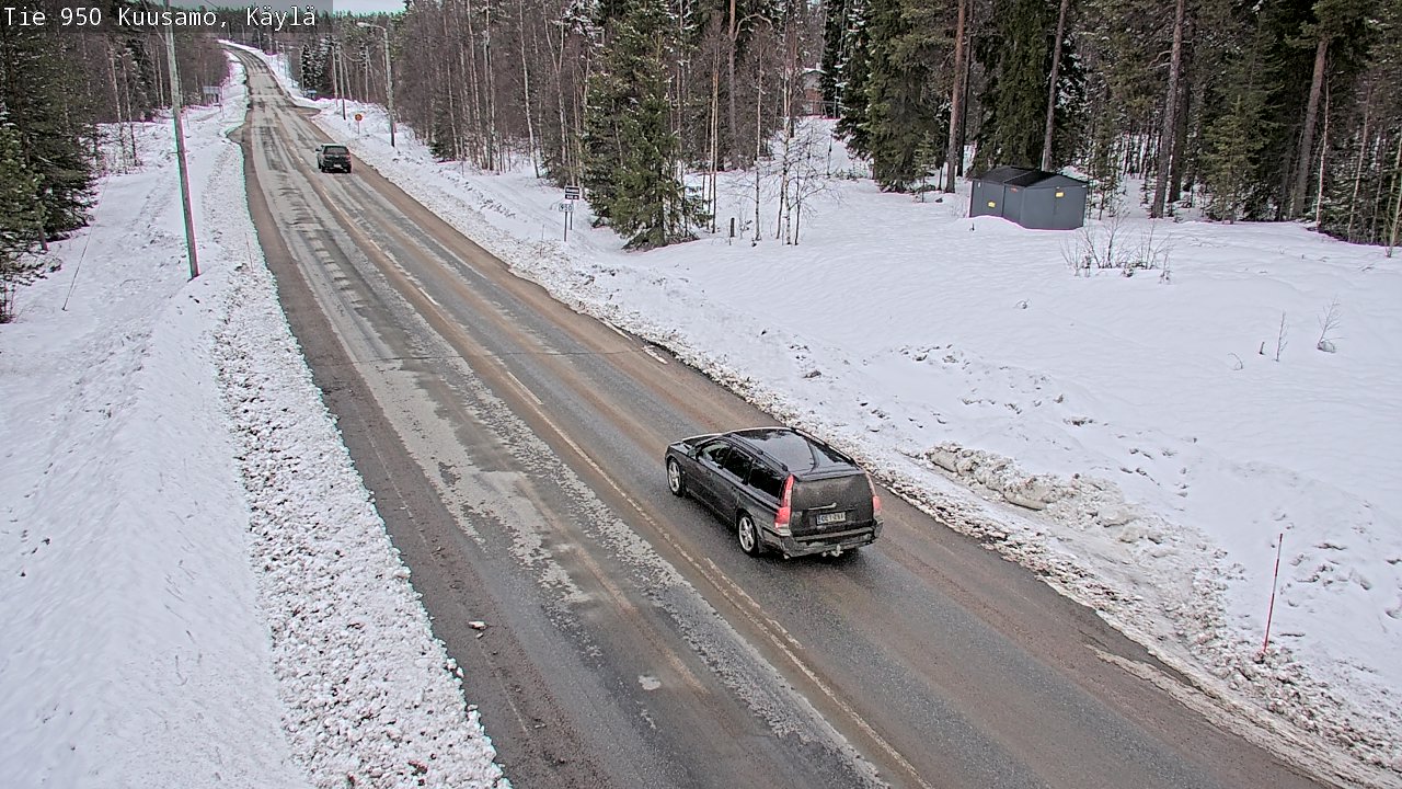 Weather Camera Image Väg 950 Kuusamo, Käylä, Kuusamo, Pohjois-Pohjanmaa
