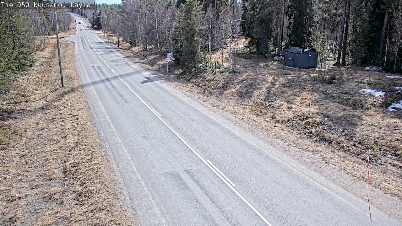 Weather Camera Image Väg 950 Kuusamo, Käylä, Kuusamo, Pohjois-Pohjanmaa