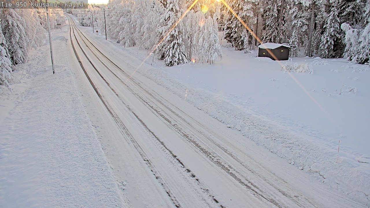 Weather Camera Image Väg 950 Kuusamo, Käylä, Kuusamo, Pohjois-Pohjanmaa