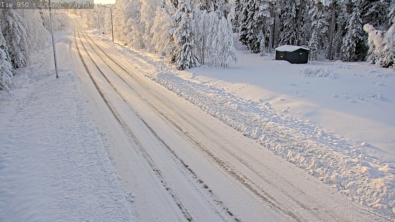 Weather Camera Image Väg 950 Kuusamo, Käylä, Kuusamo, Pohjois-Pohjanmaa