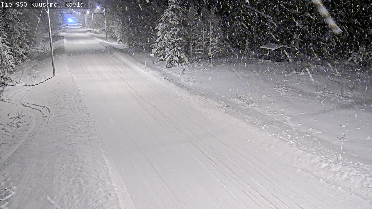 Weather Camera Image Väg 950 Kuusamo, Käylä, Kuusamo, Pohjois-Pohjanmaa