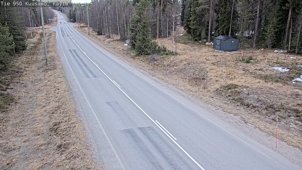 Weather Camera Image Väg 950 Kuusamo, Käylä, Kuusamo, Pohjois-Pohjanmaa