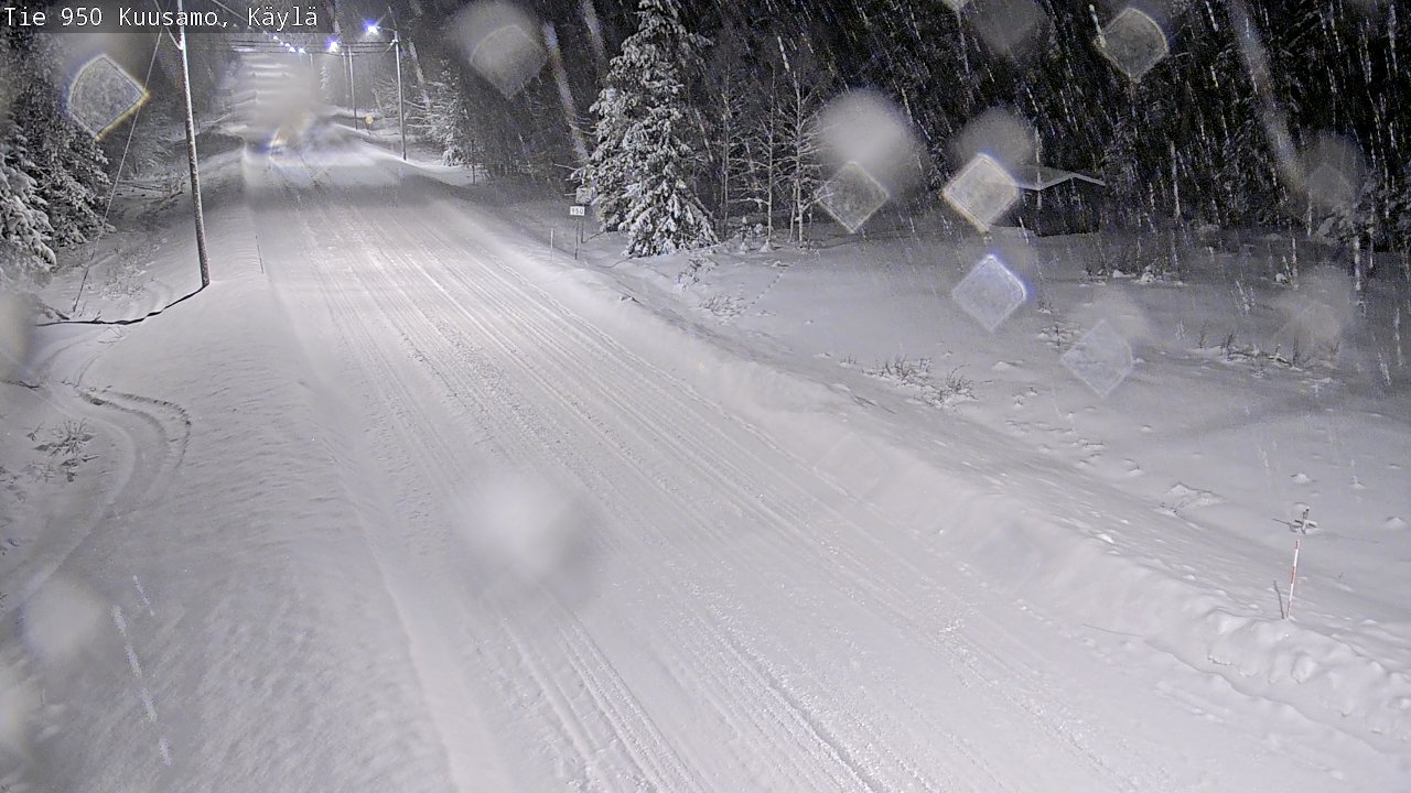 Weather Camera Image Väg 950 Kuusamo, Käylä, Kuusamo, Pohjois-Pohjanmaa
