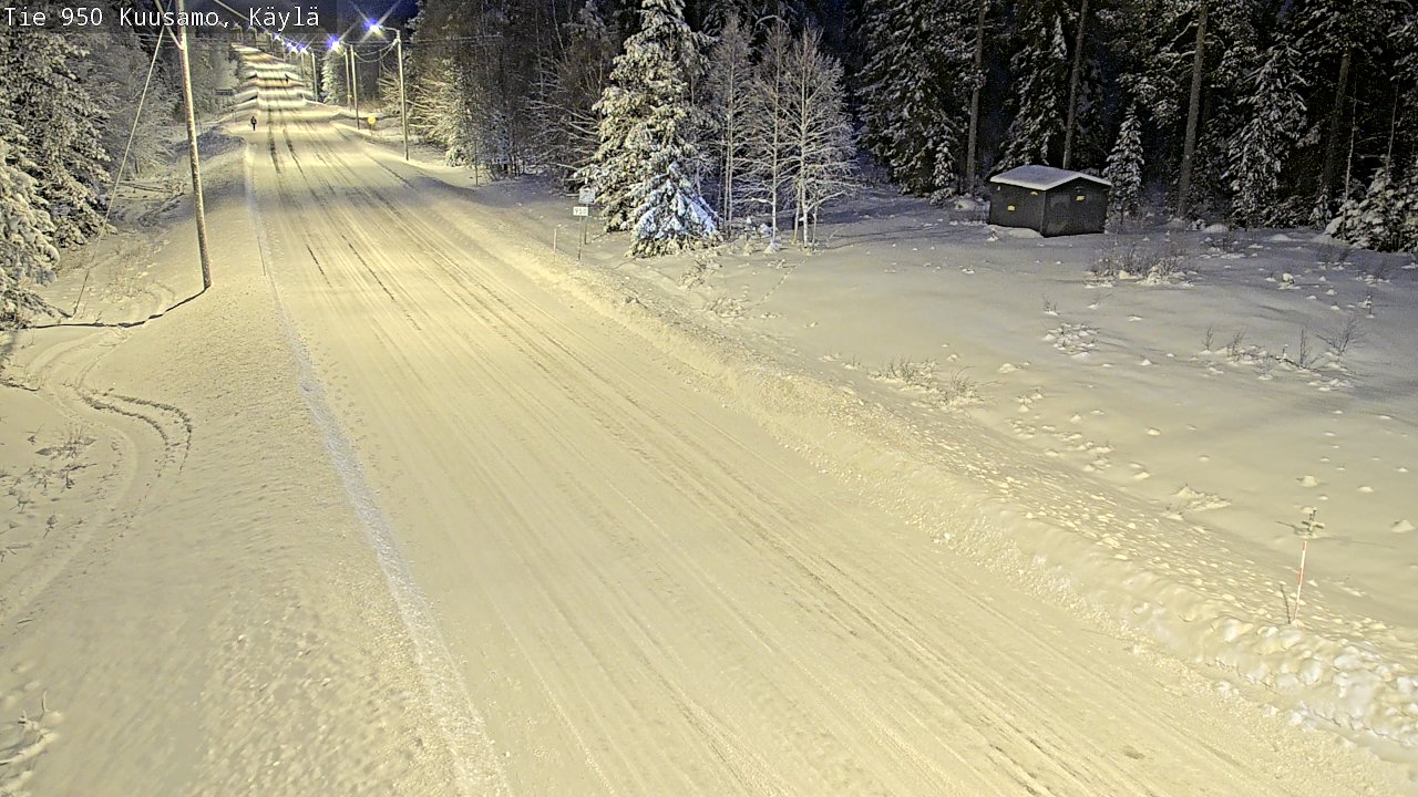 Weather Camera Image Väg 950 Kuusamo, Käylä, Kuusamo, Pohjois-Pohjanmaa