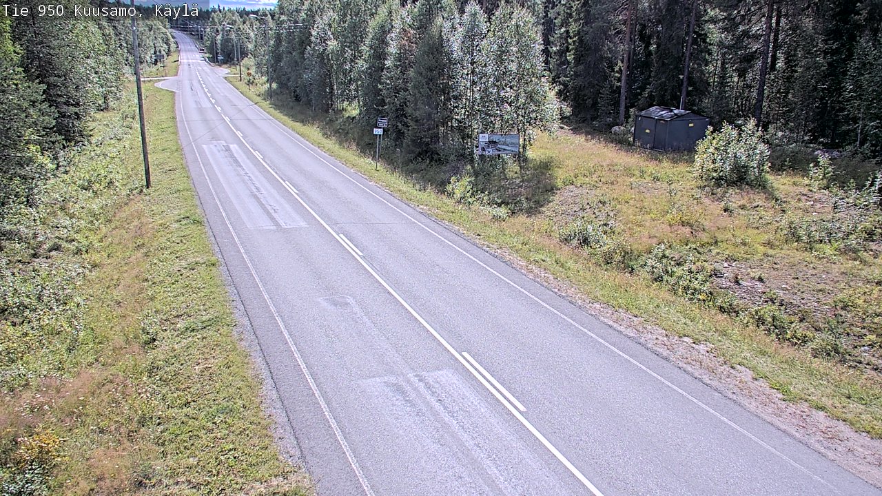 Weather Camera Image Väg 950 Kuusamo, Käylä, Kuusamo, Pohjois-Pohjanmaa