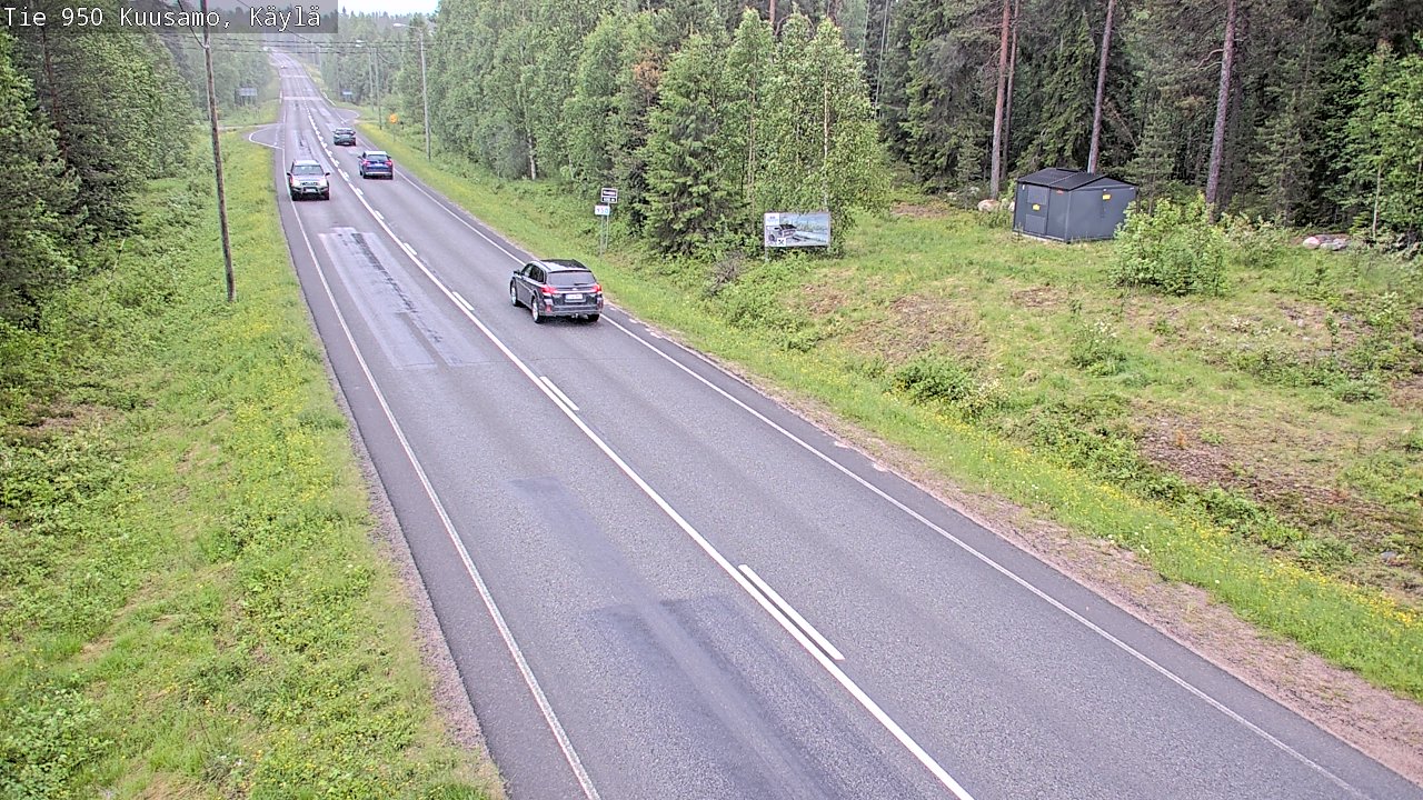 Weather Camera Image Väg 950 Kuusamo, Käylä, Kuusamo, Pohjois-Pohjanmaa