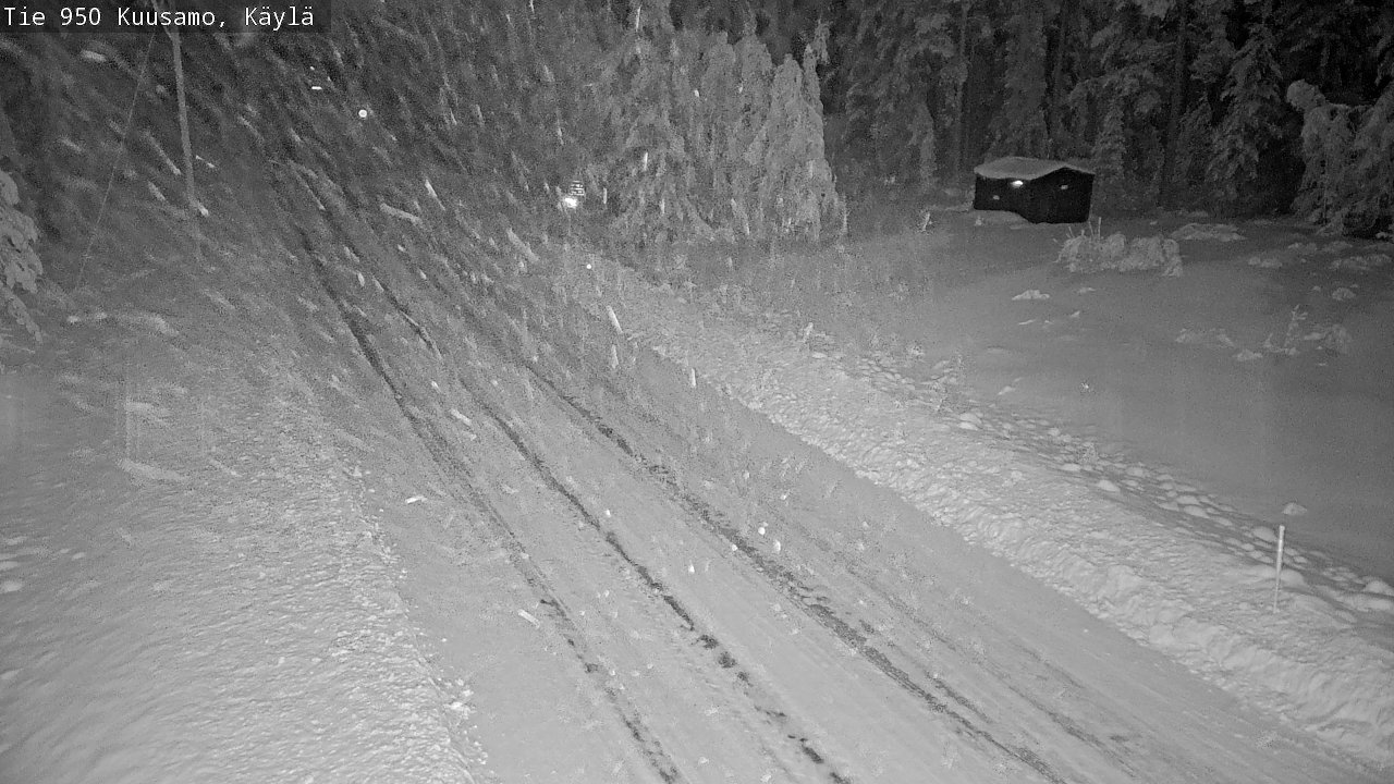 Weather Camera Image Väg 950 Kuusamo, Käylä, Kuusamo, Pohjois-Pohjanmaa
