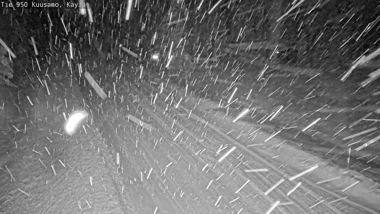 Weather Camera Image Väg 950 Kuusamo, Käylä, Kuusamo, Pohjois-Pohjanmaa