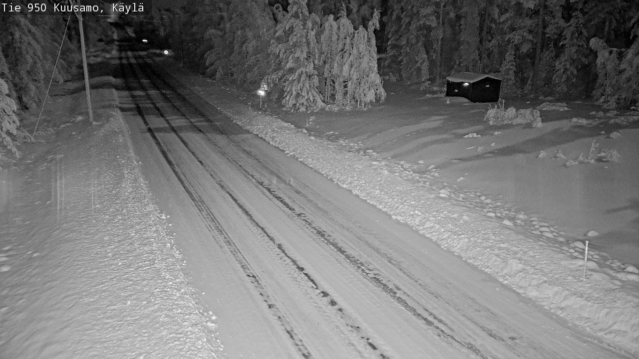 Weather Camera Image Väg 950 Kuusamo, Käylä, Kuusamo, Pohjois-Pohjanmaa