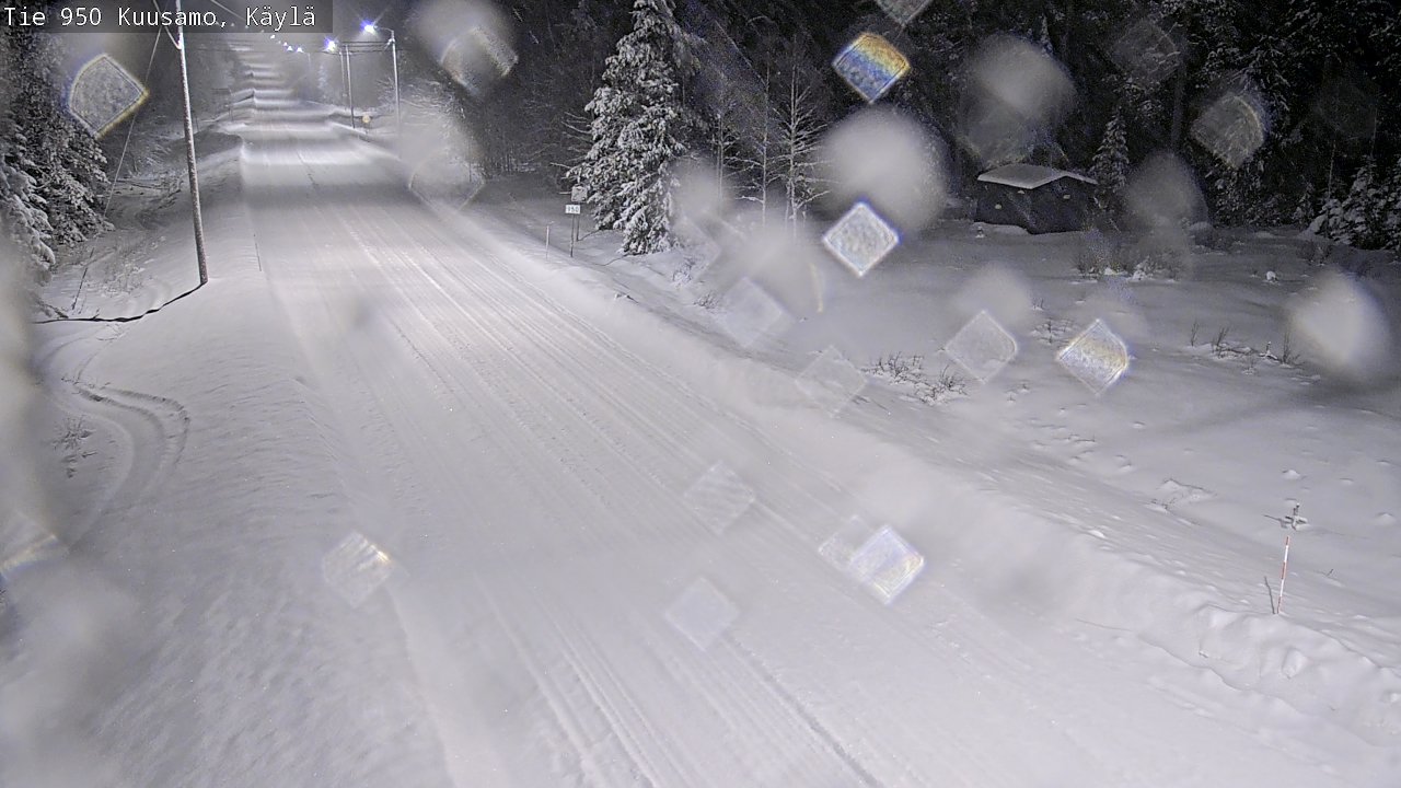Weather Camera Image Väg 950 Kuusamo, Käylä, Kuusamo, Pohjois-Pohjanmaa