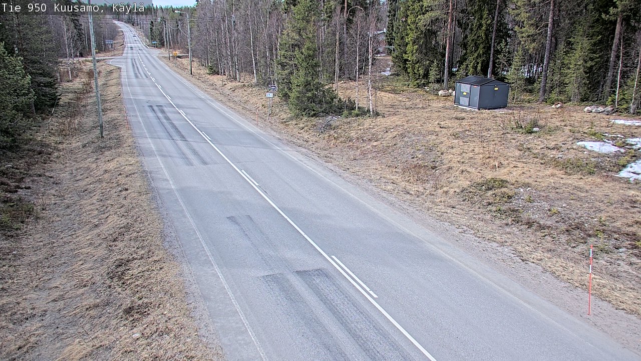 Weather Camera Image Väg 950 Kuusamo, Käylä, Kuusamo, Pohjois-Pohjanmaa