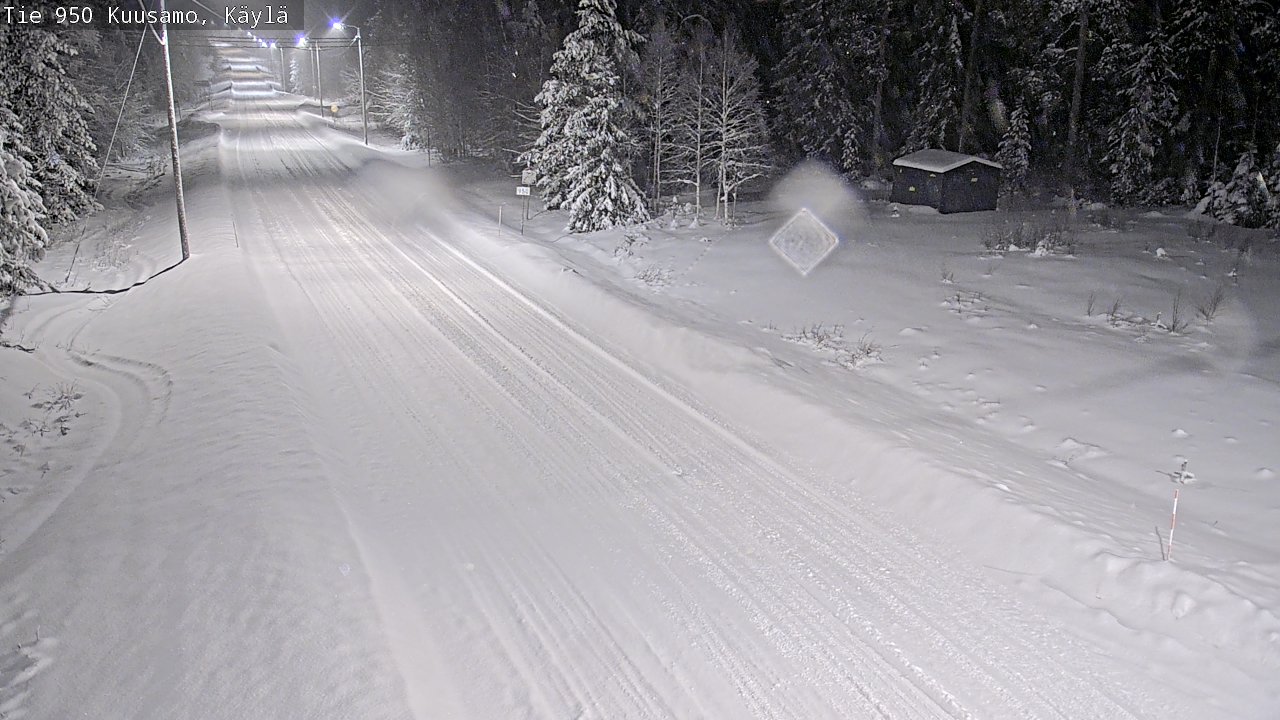 Weather Camera Image Väg 950 Kuusamo, Käylä, Kuusamo, Pohjois-Pohjanmaa