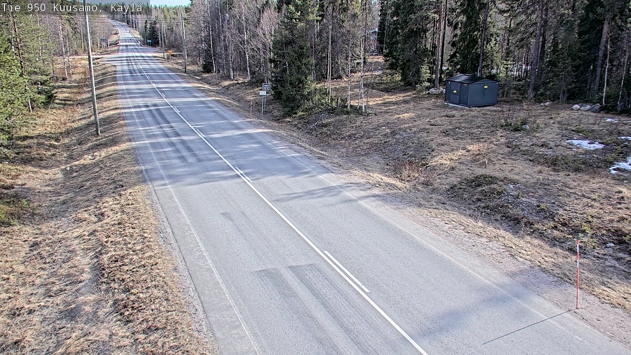 Weather Camera Image Väg 950 Kuusamo, Käylä, Kuusamo, Pohjois-Pohjanmaa