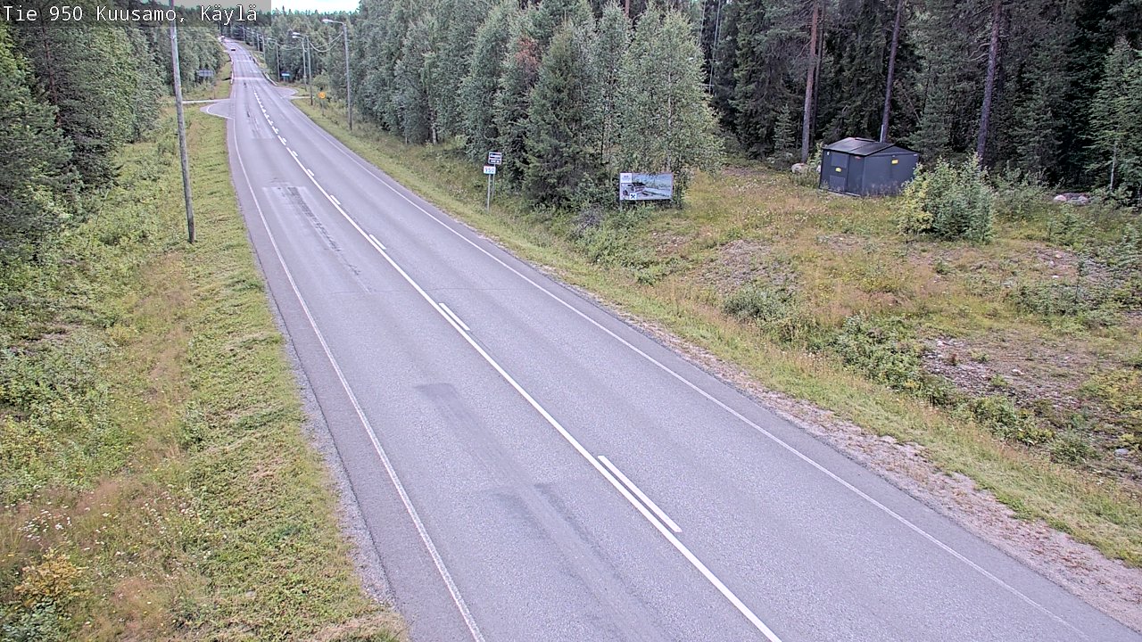 Weather Camera Image Väg 950 Kuusamo, Käylä, Kuusamo, Pohjois-Pohjanmaa