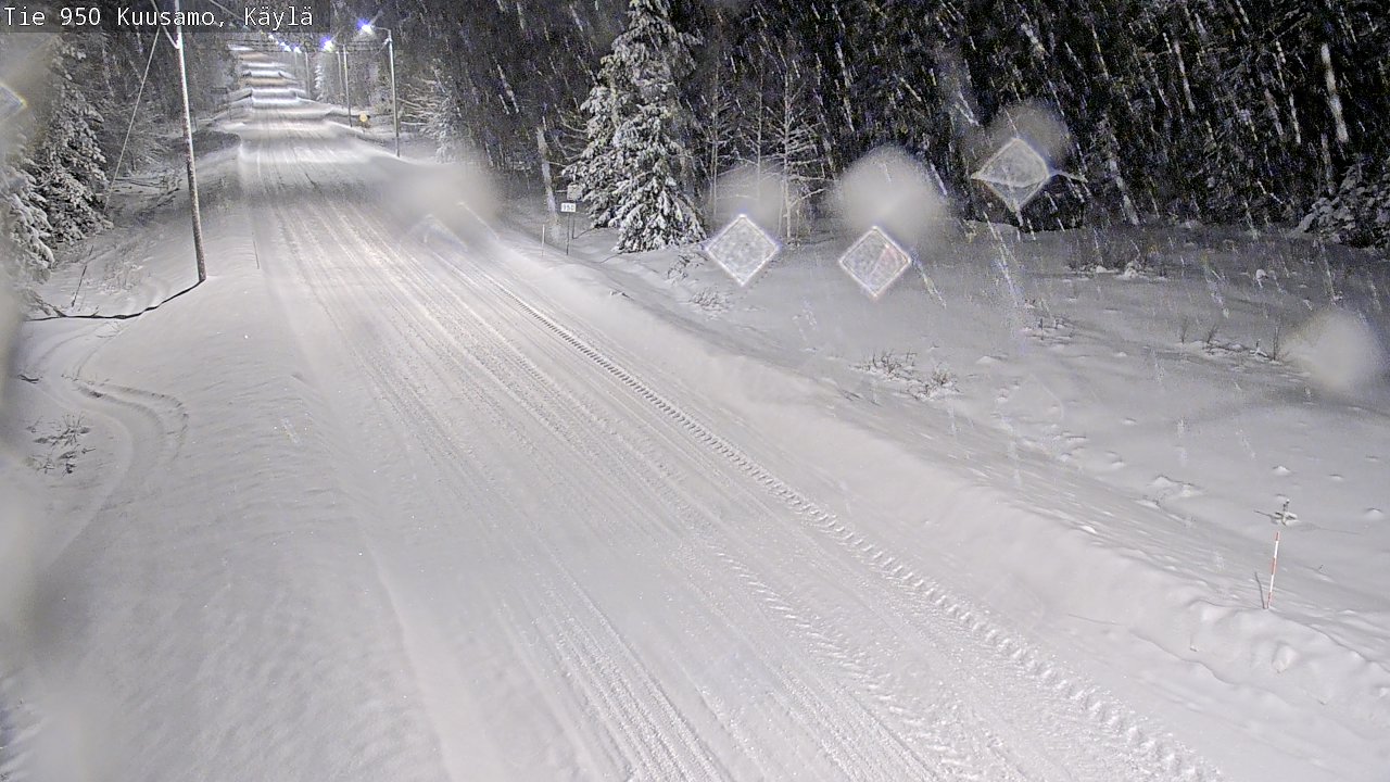 Weather Camera Image Väg 950 Kuusamo, Käylä, Kuusamo, Pohjois-Pohjanmaa