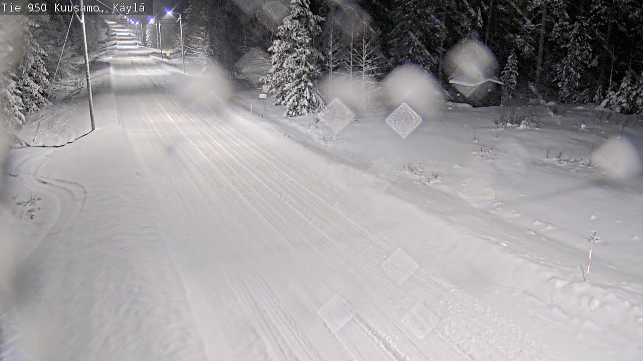 Weather Camera Image Väg 950 Kuusamo, Käylä, Kuusamo, Pohjois-Pohjanmaa