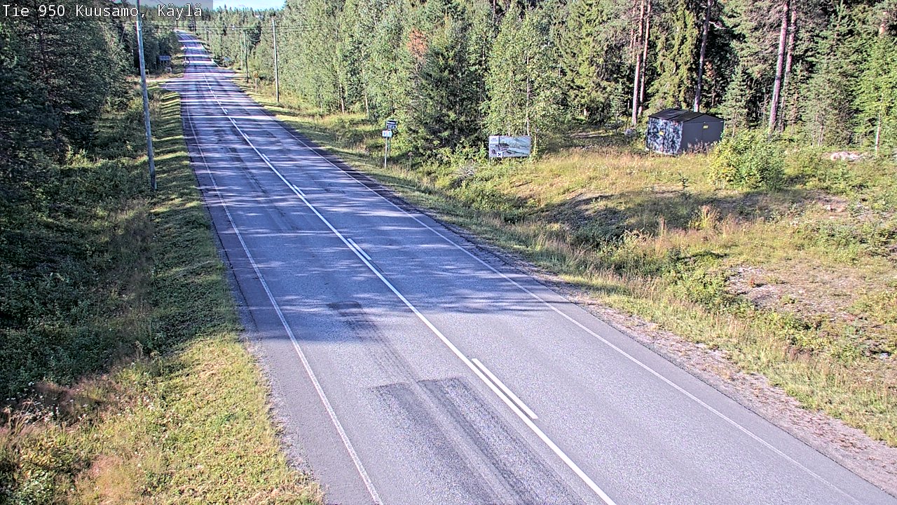 Weather Camera Image Road 950 Kuusamo, Käylä, Kuusamo, Pohjois-Pohjanmaa