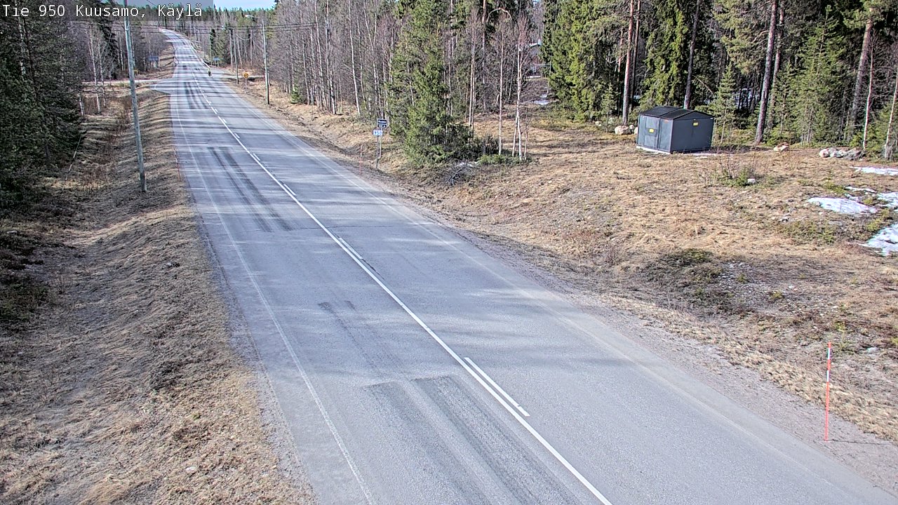 Weather Camera Image Väg 950 Kuusamo, Käylä, Kuusamo, Pohjois-Pohjanmaa