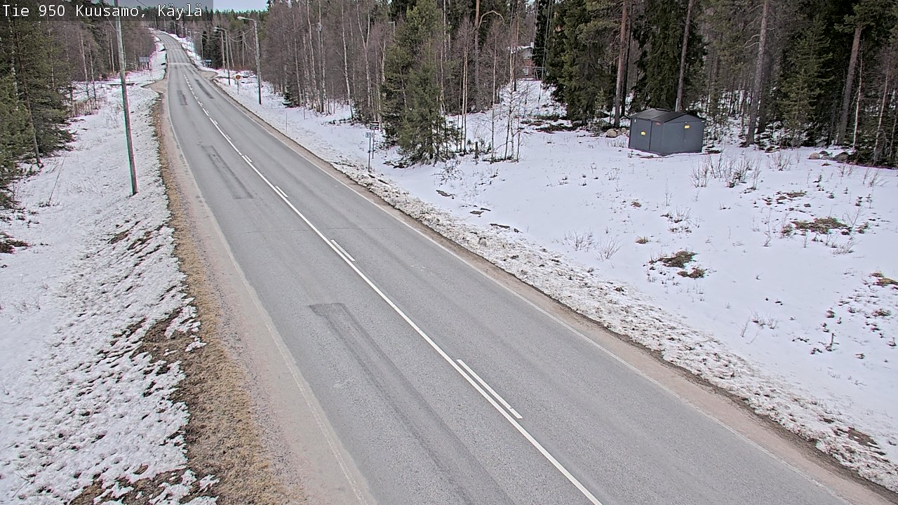 Weather Camera Image Väg 950 Kuusamo, Käylä, Kuusamo, Pohjois-Pohjanmaa