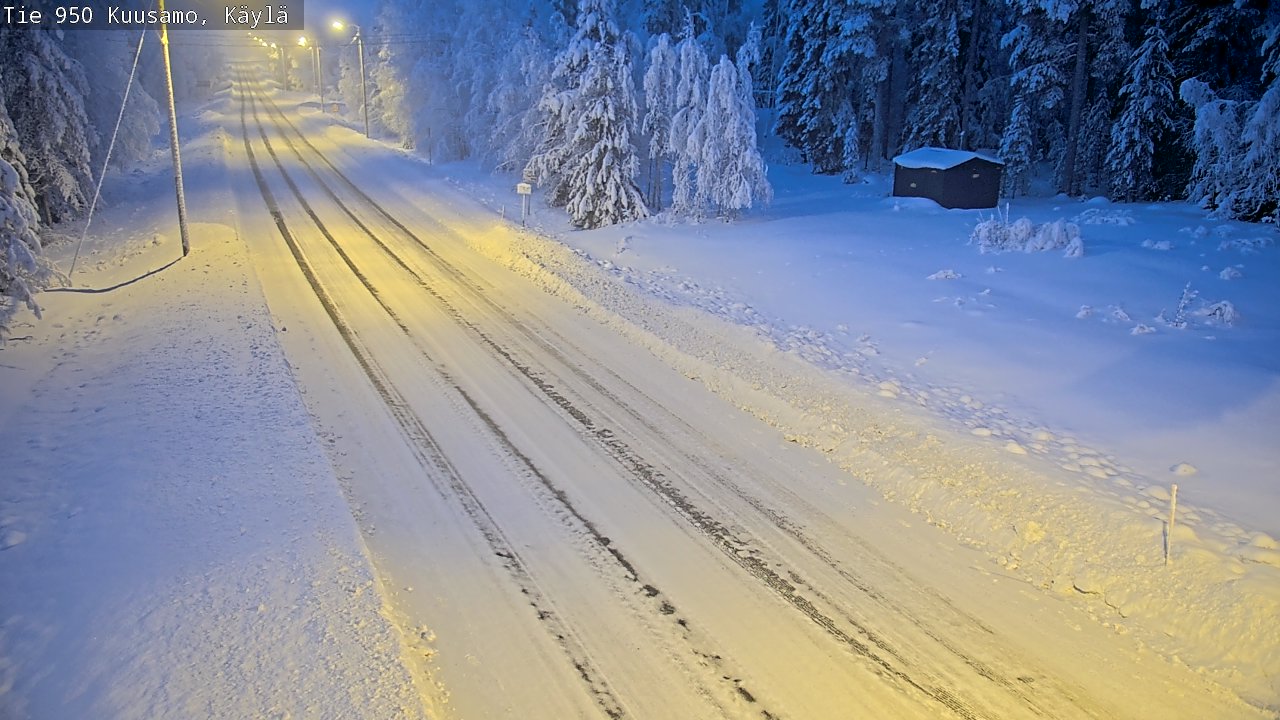 Weather Camera Image Väg 950 Kuusamo, Käylä, Kuusamo, Pohjois-Pohjanmaa