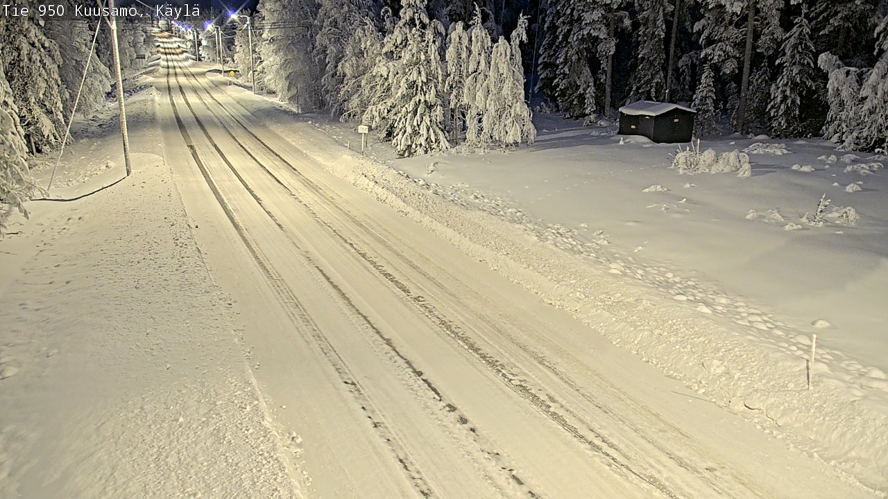 Weather Camera Image Väg 950 Kuusamo, Käylä, Kuusamo, Pohjois-Pohjanmaa