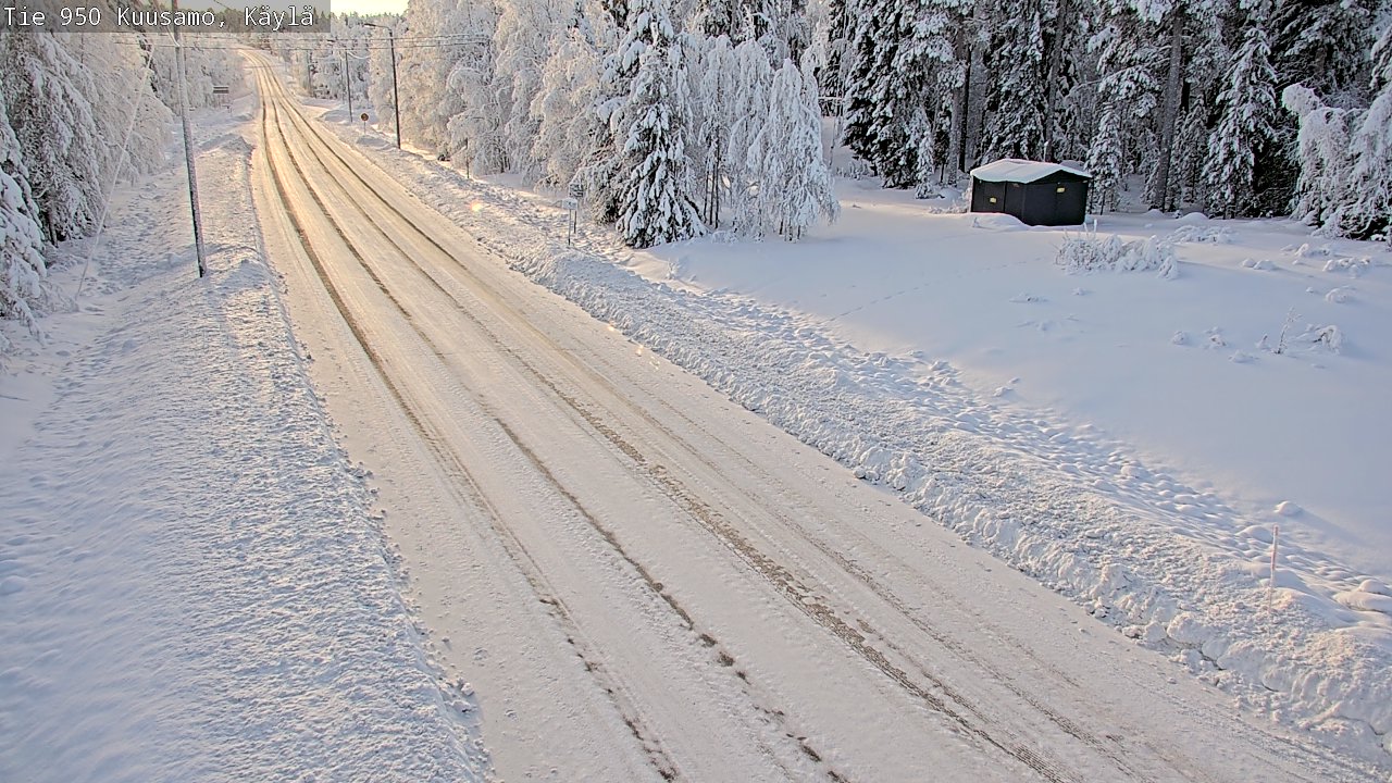 Weather Camera Image Väg 950 Kuusamo, Käylä, Kuusamo, Pohjois-Pohjanmaa