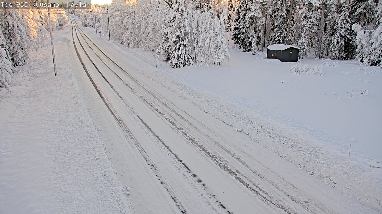Weather Camera Image Väg 950 Kuusamo, Käylä, Kuusamo, Pohjois-Pohjanmaa