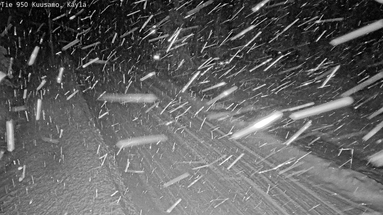Weather Camera Image Väg 950 Kuusamo, Käylä, Kuusamo, Pohjois-Pohjanmaa