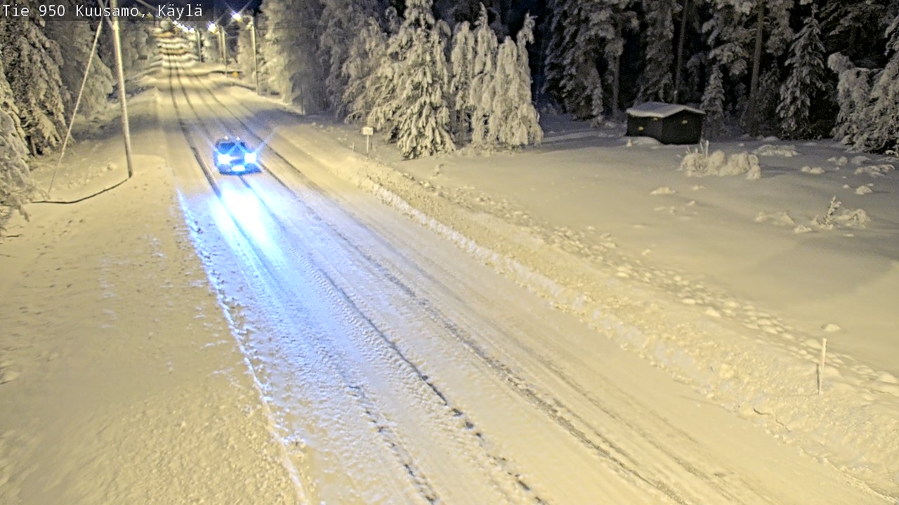 Weather Camera Image Väg 950 Kuusamo, Käylä, Kuusamo, Pohjois-Pohjanmaa