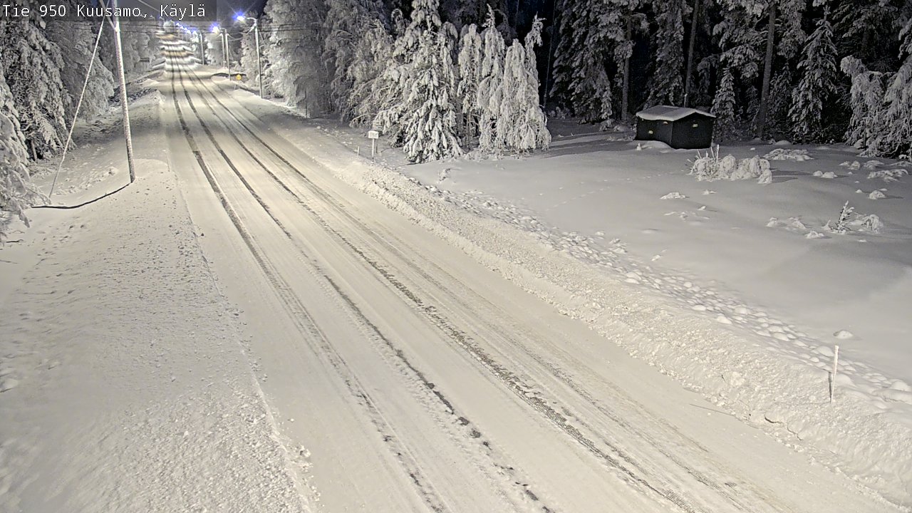 Weather Camera Image Väg 950 Kuusamo, Käylä, Kuusamo, Pohjois-Pohjanmaa