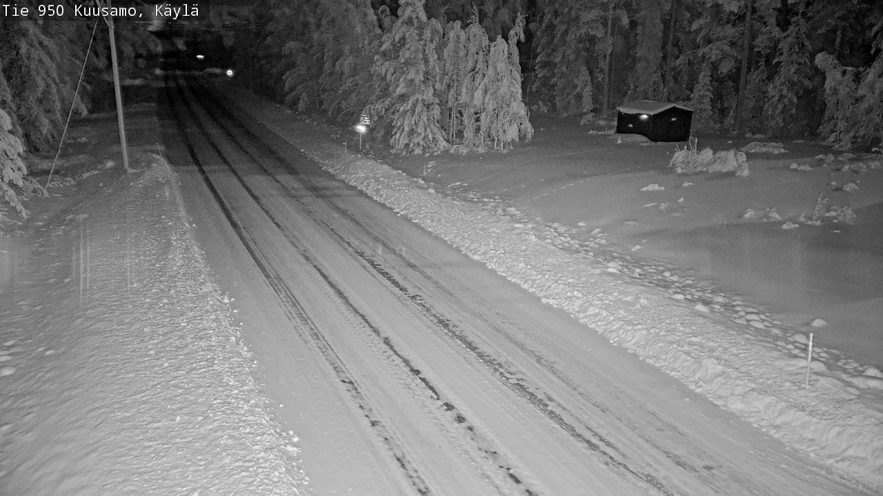 Weather Camera Image Väg 950 Kuusamo, Käylä, Kuusamo, Pohjois-Pohjanmaa