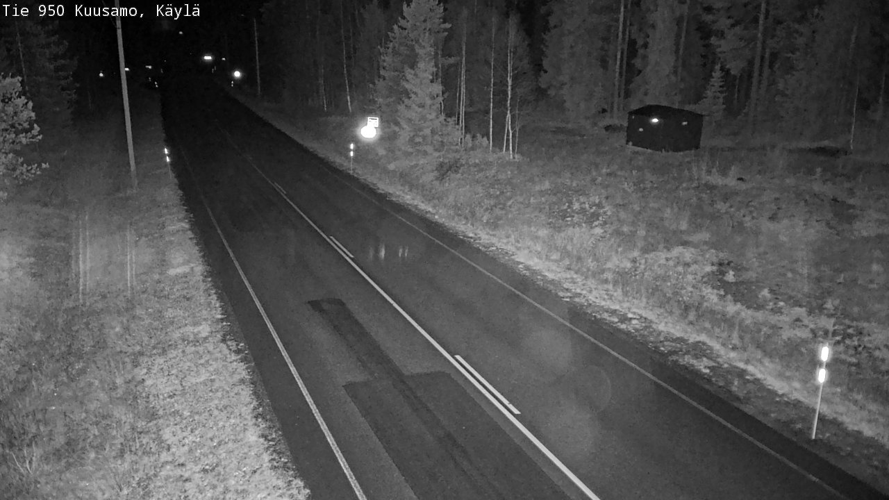 Weather Camera Image Road 950 Kuusamo, Käylä, Kuusamo, Pohjois-Pohjanmaa