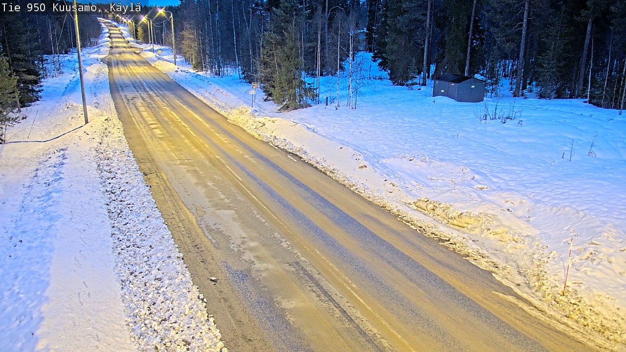 Weather Camera Image Road 950 Kuusamo, Käylä, Kuusamo, Pohjois-Pohjanmaa