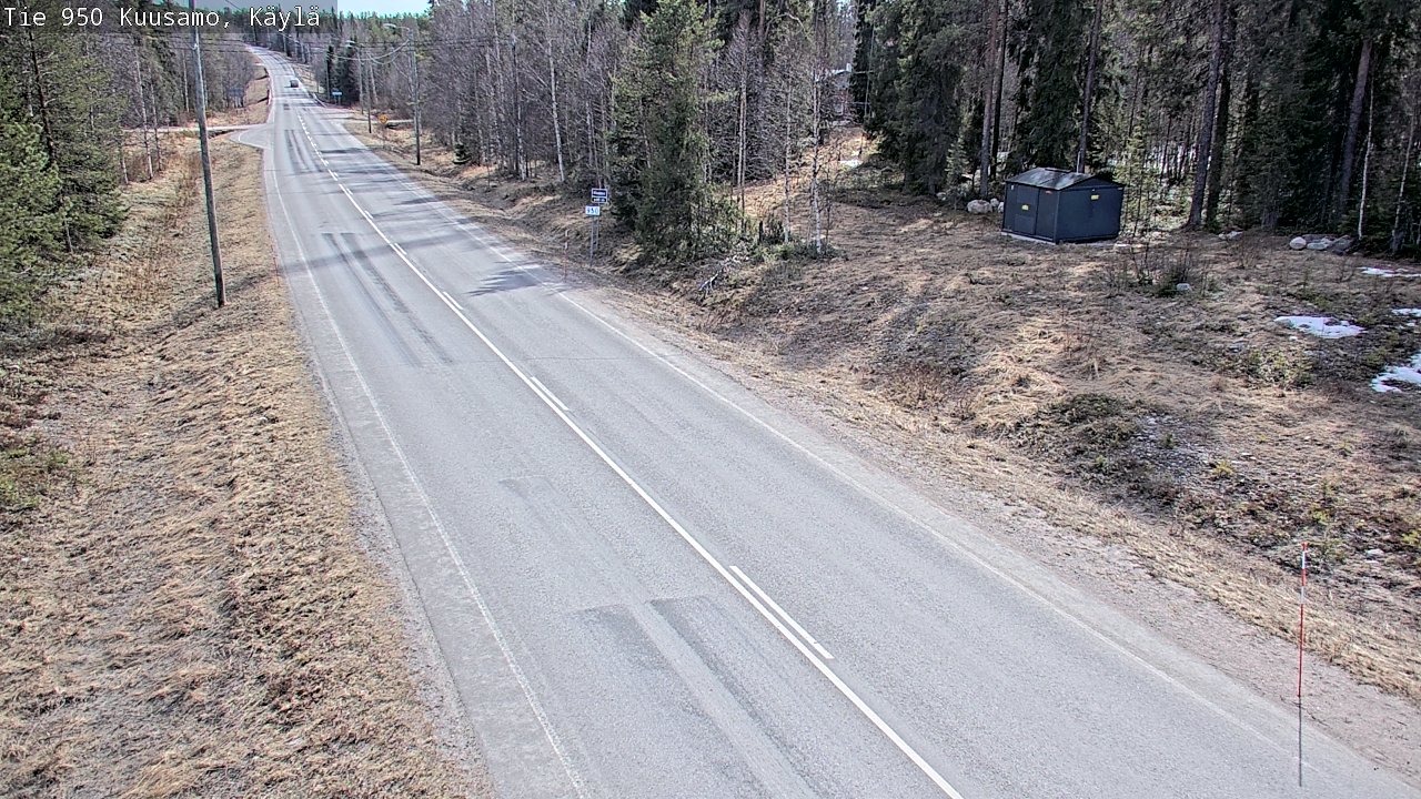 Weather Camera Image Väg 950 Kuusamo, Käylä, Kuusamo, Pohjois-Pohjanmaa