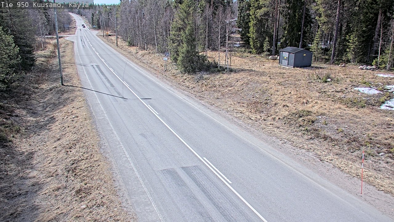 Weather Camera Image Väg 950 Kuusamo, Käylä, Kuusamo, Pohjois-Pohjanmaa