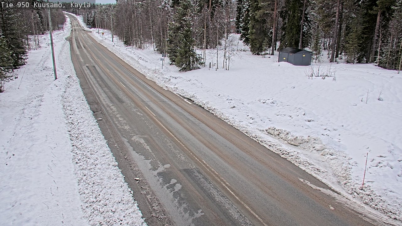 Weather Camera Image Väg 950 Kuusamo, Käylä, Kuusamo, Pohjois-Pohjanmaa