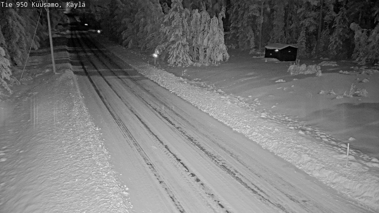 Weather Camera Image Väg 950 Kuusamo, Käylä, Kuusamo, Pohjois-Pohjanmaa