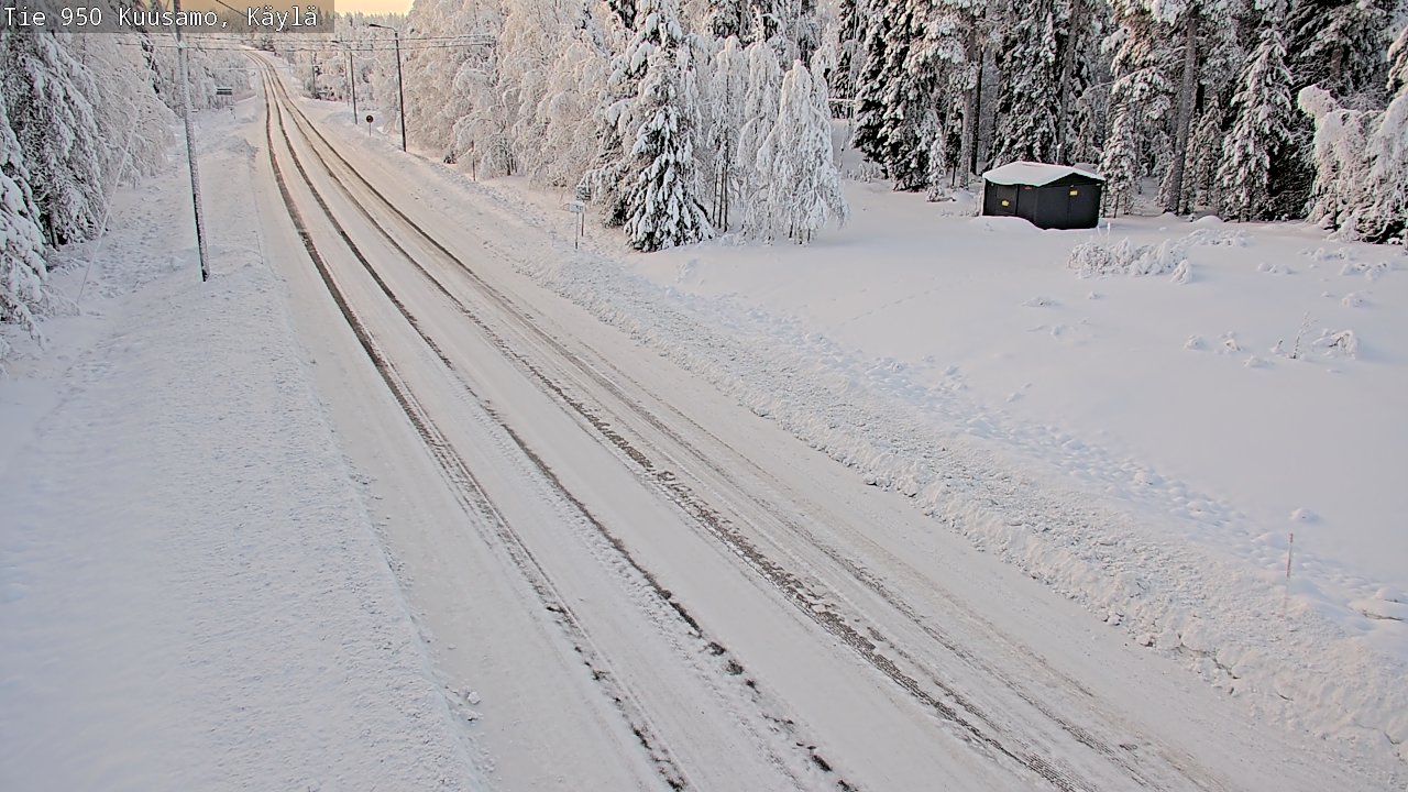 Weather Camera Image Väg 950 Kuusamo, Käylä, Kuusamo, Pohjois-Pohjanmaa