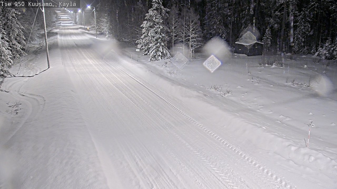 Weather Camera Image Väg 950 Kuusamo, Käylä, Kuusamo, Pohjois-Pohjanmaa