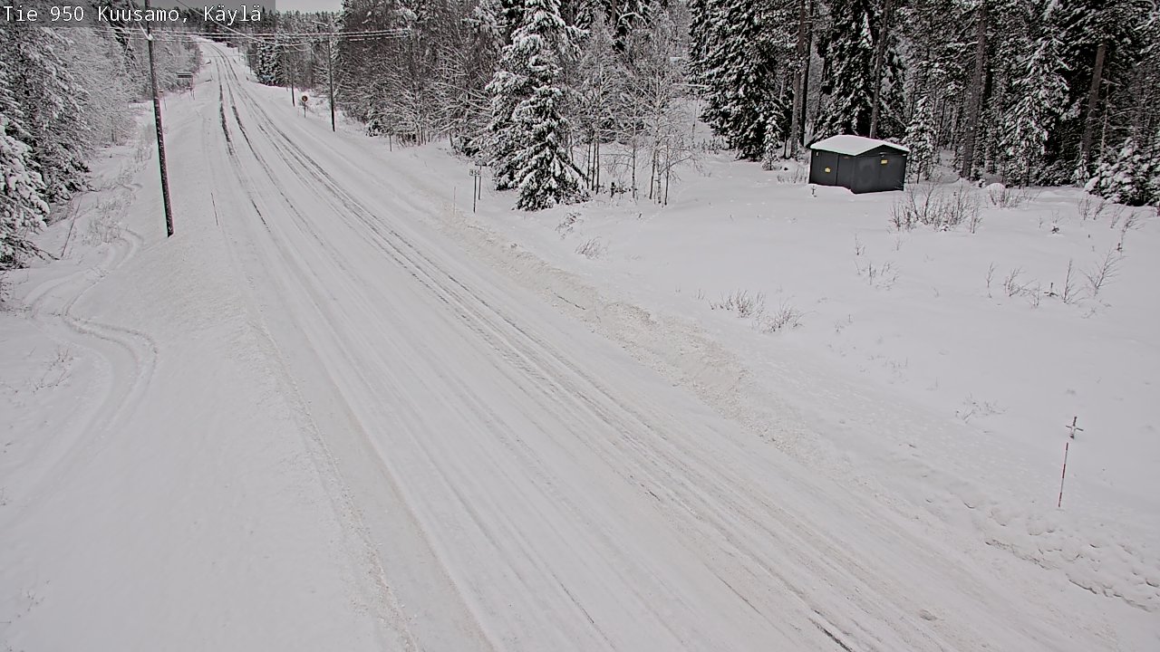 Weather Camera Image Väg 950 Kuusamo, Käylä, Kuusamo, Pohjois-Pohjanmaa