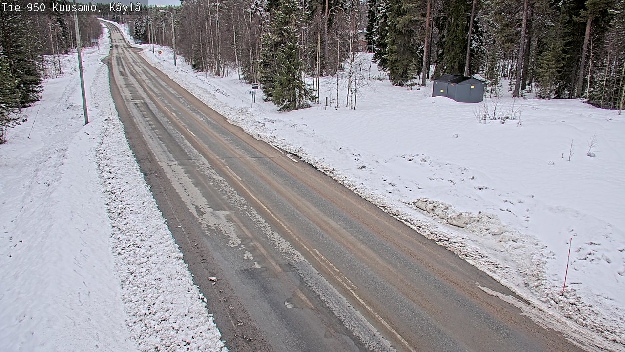 Weather Camera Image Väg 950 Kuusamo, Käylä, Kuusamo, Pohjois-Pohjanmaa